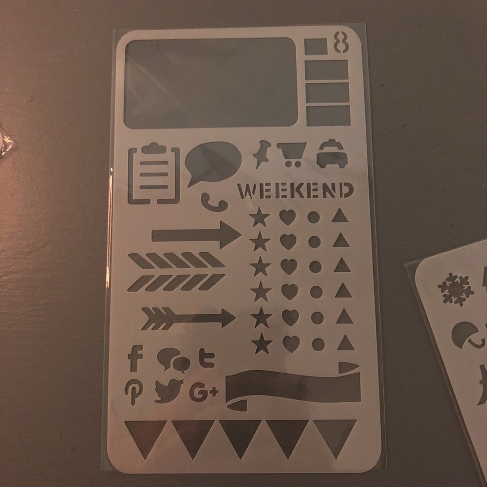 12pc notebook stencils - Picture 2 of 3